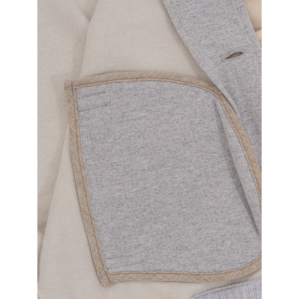 Gran Sasso Gray Cotton Jackets & Coat