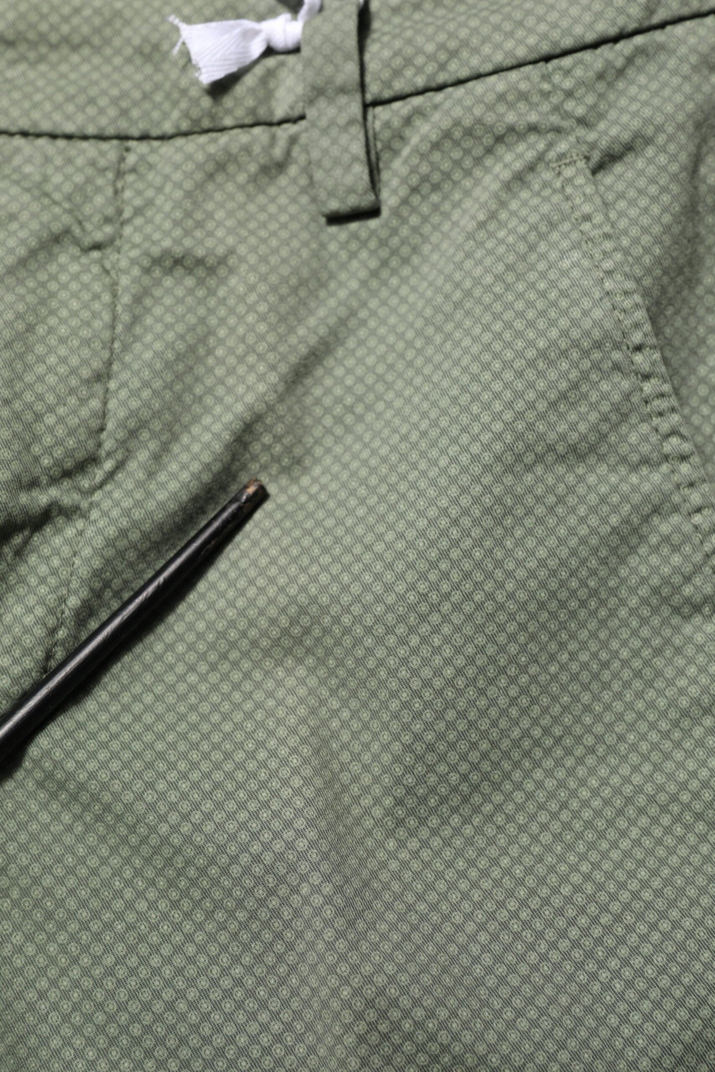 Dondup Green Mid Waist Skinny Fit Casual Pants