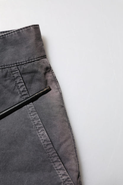 Dolce & Gabbana Dark Gray Cotton Stretch Denim Bermuda Shorts