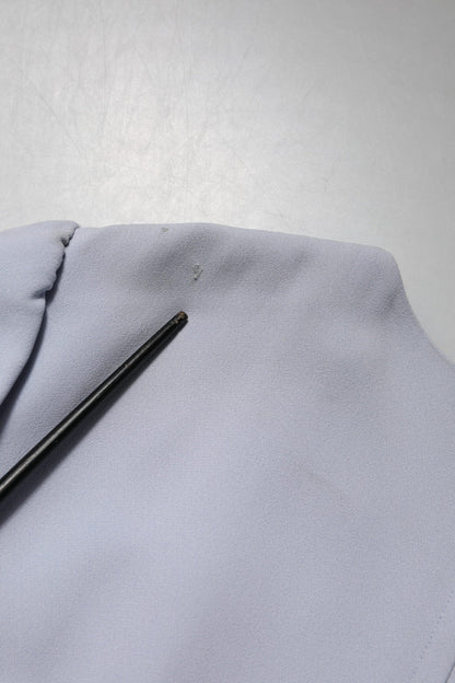 Dolce & Gabbana Gray Viscose ShortSleeve Sheath Midi Dress