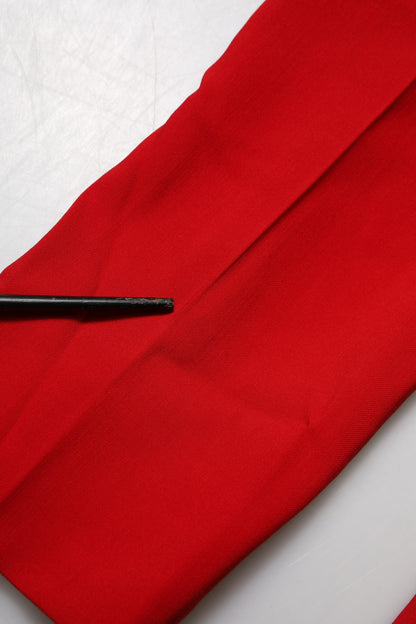 Dolce & Gabbana Red Wool Mid Waisted Tapered Pants