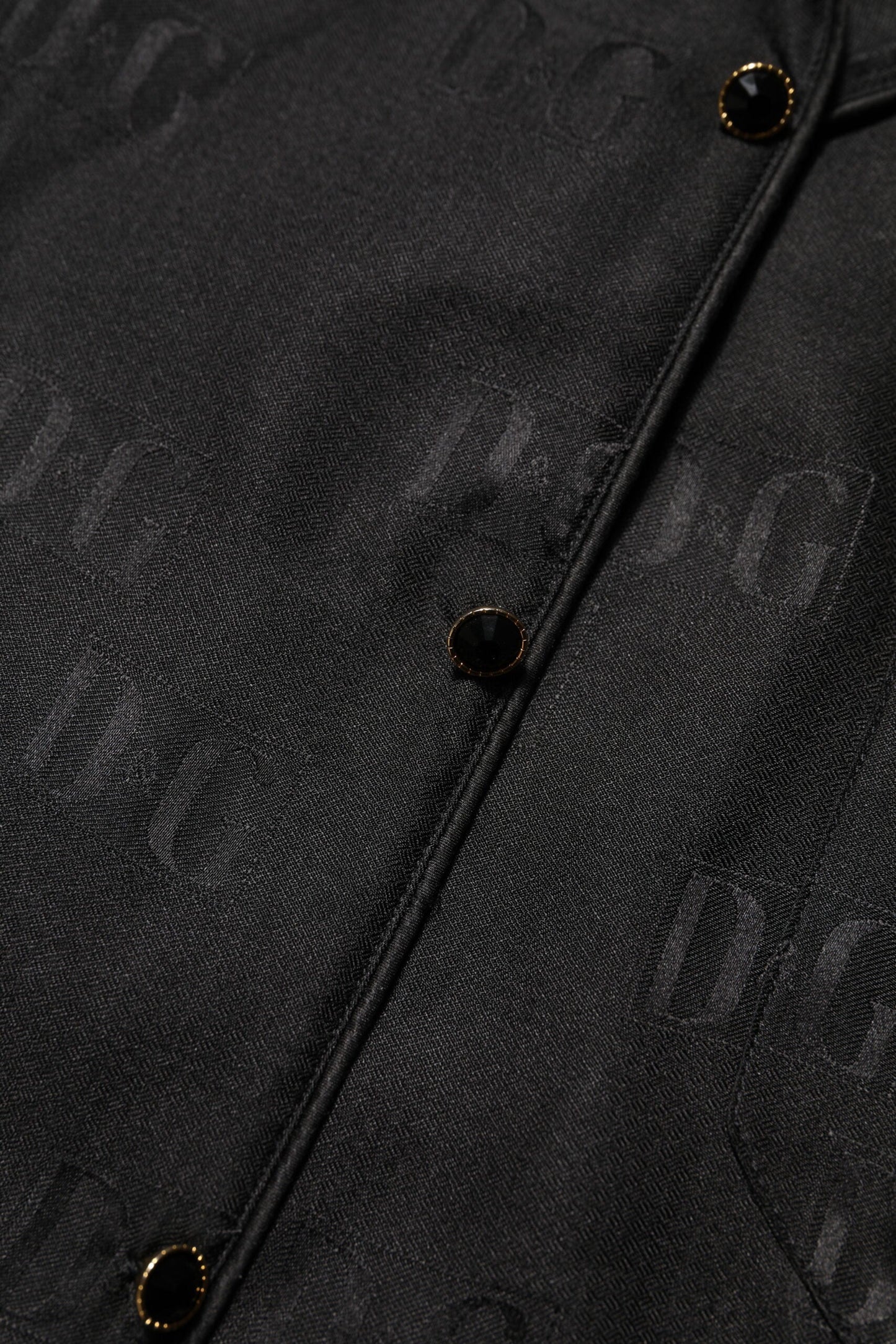 Dolce & Gabbana Black Silk DG Embroidery Long Sleeves Top