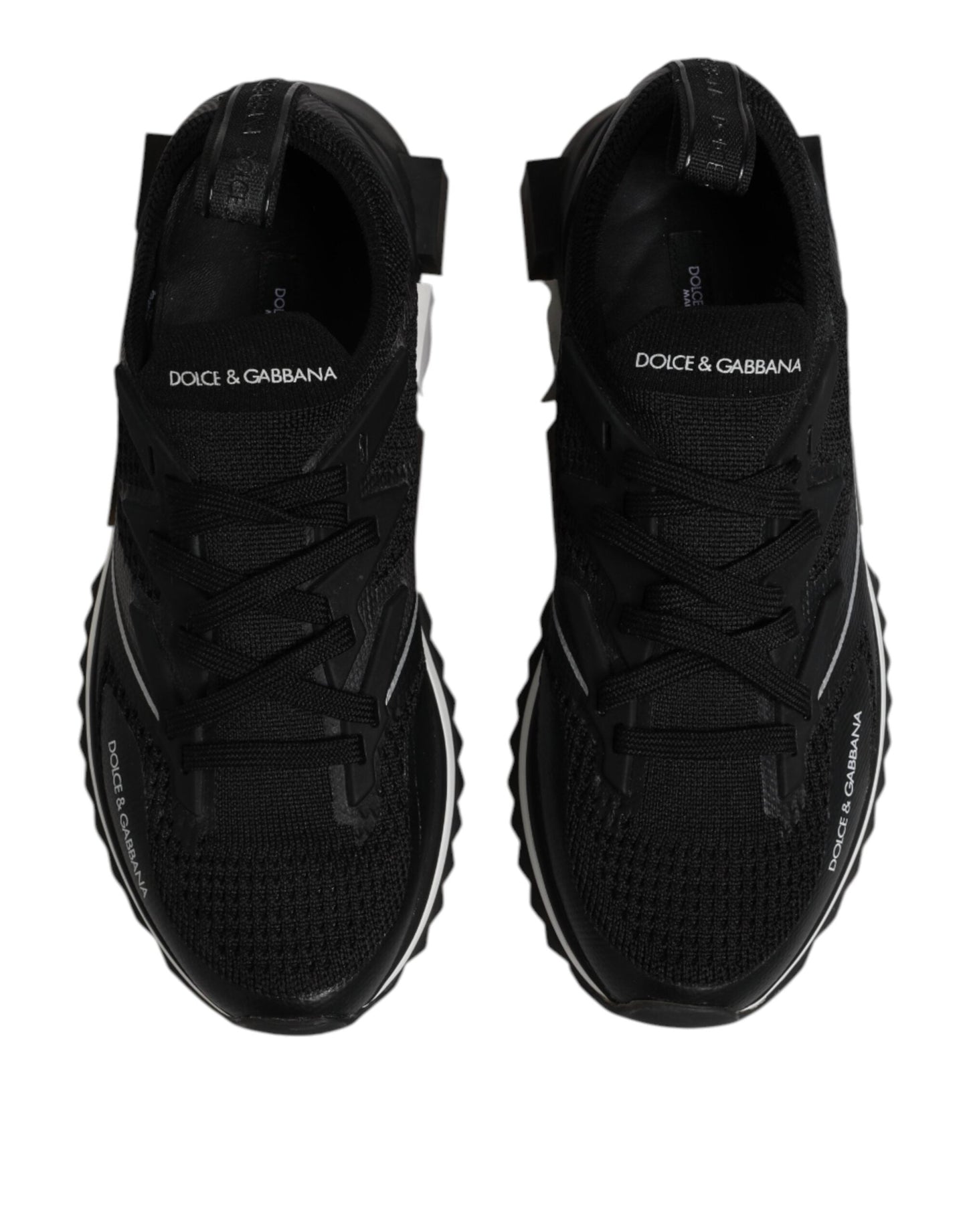 Dolce & Gabbana Black SORRENTO Sport Stretch Sneakers Shoes