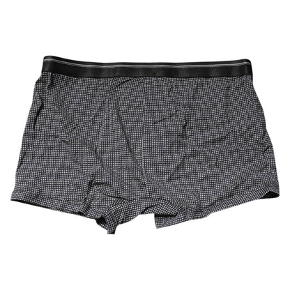 Dolce & Gabbana Gray Printed Cotton Boxer Short Underwear