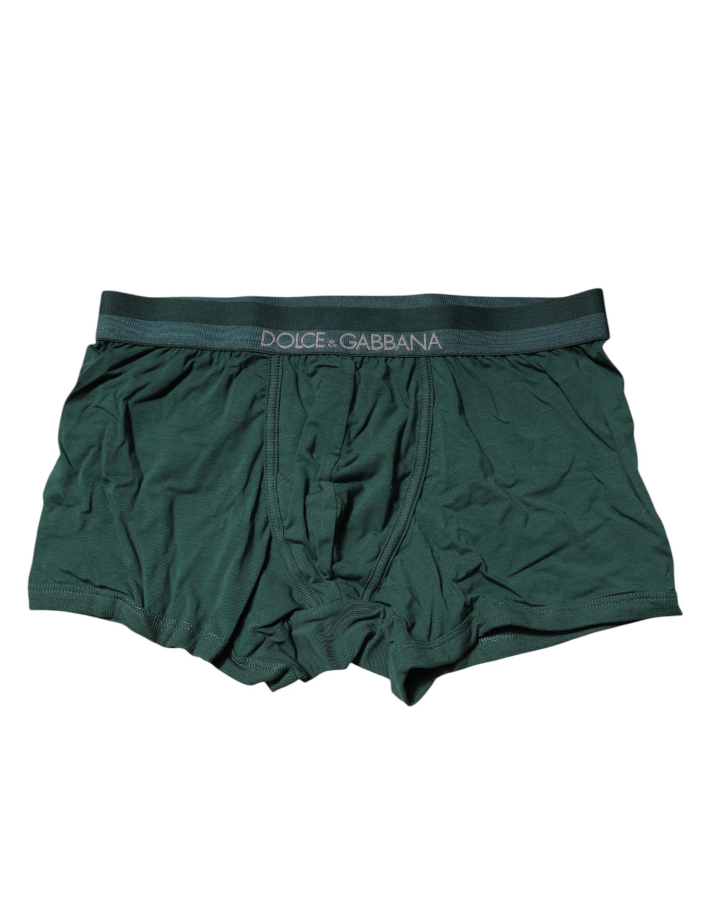 Dolce & Gabbana Green Cotton Regular Men Boxer Brief Underwear