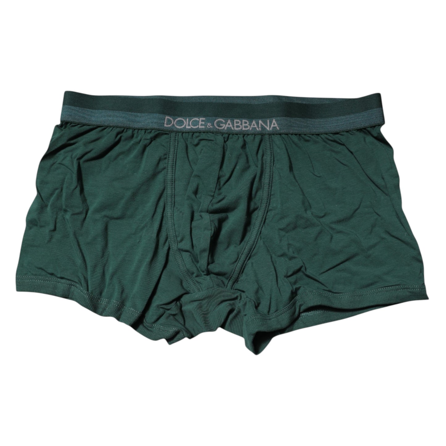 Dolce & Gabbana Green Cotton Regular Men Boxer Brief Underwear