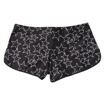 Dolce & Gabbana Black Star Print Beachwear Shorts Swimwear