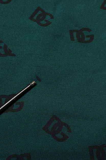 Dolce & Gabbana Green Logo Print Jogger Men Sweatpants Pants