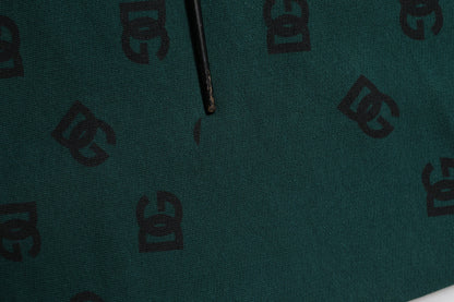 Dolce & Gabbana Green Logo Print Jogger Men Sweatpants Pants