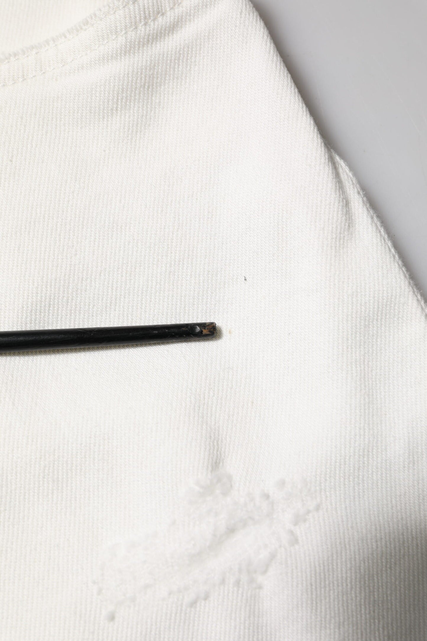 Dolce & Gabbana White Cotton Loose Men Denim Jeans