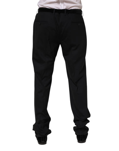 Dolce & Gabbana Black Wool Formal Dress Pants