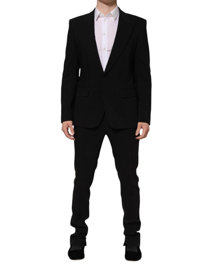 Dolce & Gabbana Black MARTINI Single Breasted 2 Piece Suit