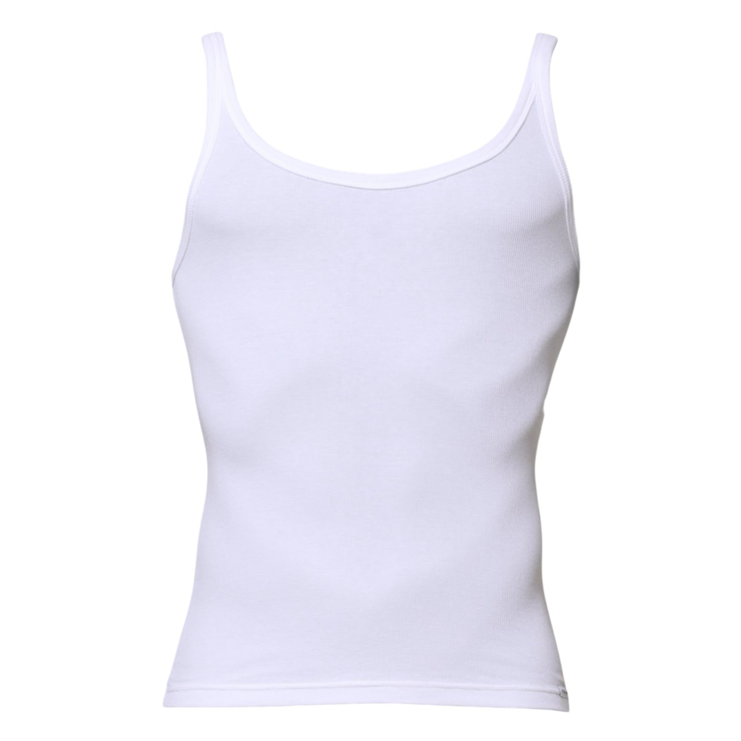 Dolce & Gabbana White Sleeveless Round Neck Men Tank T-shirt