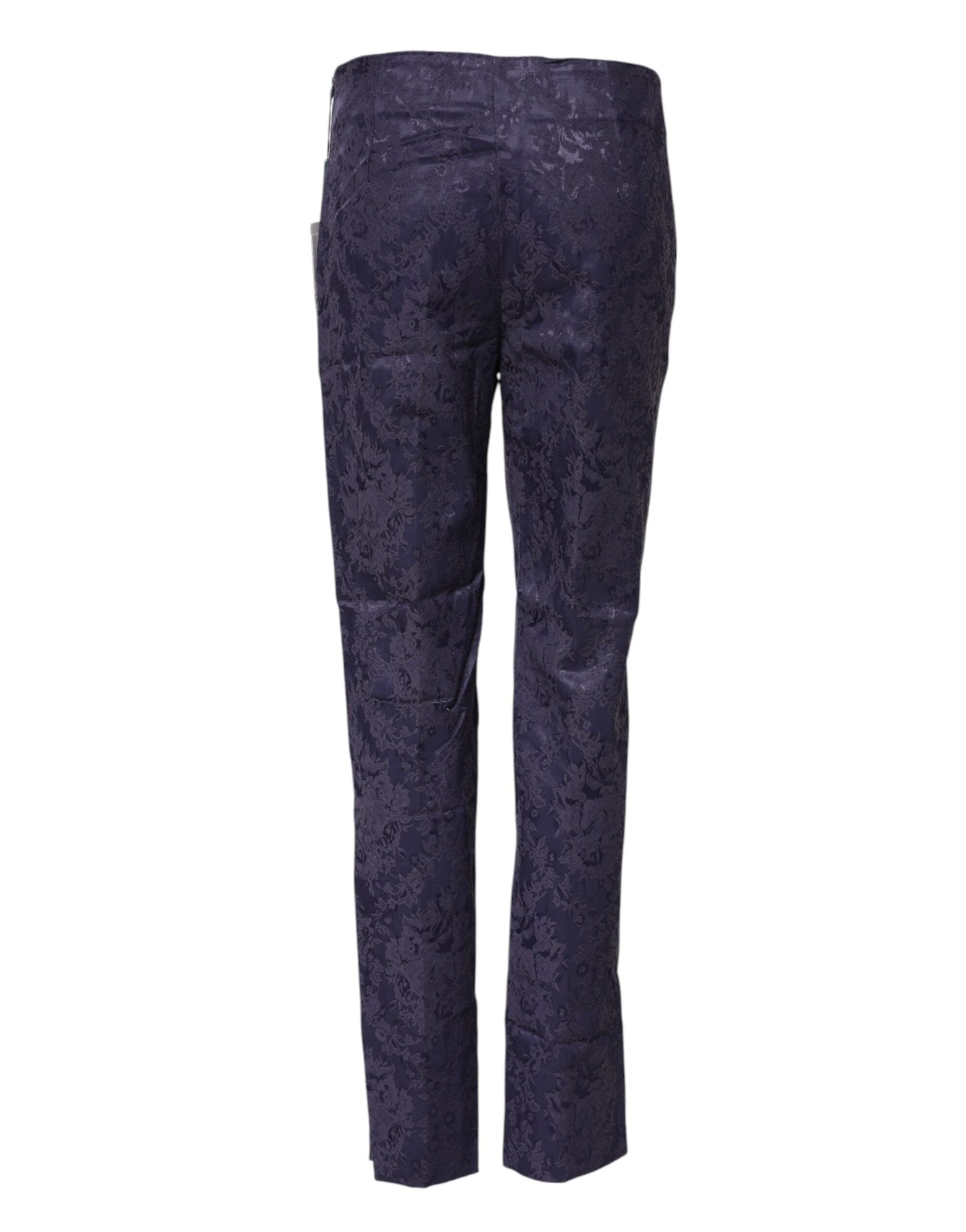 BENCIVENGA Purple Jacquard High Waisted Pants
