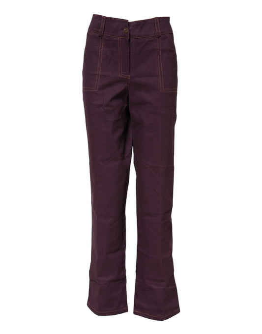 BENCIVENGA Purple High Waisted Tapered Pants