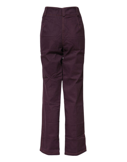 BENCIVENGA Purple High Waisted Tapered Pants