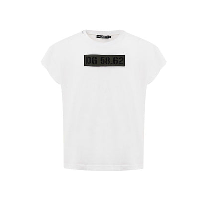 Dolce & Gabbana White Cotton T-Shirt