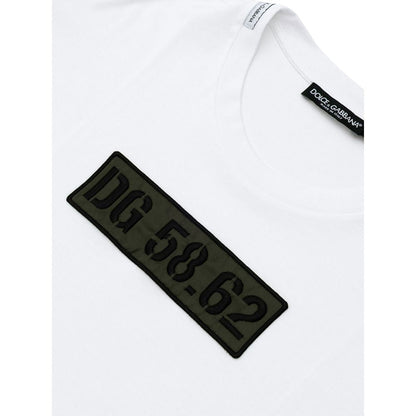 Dolce & Gabbana White Cotton T-Shirt