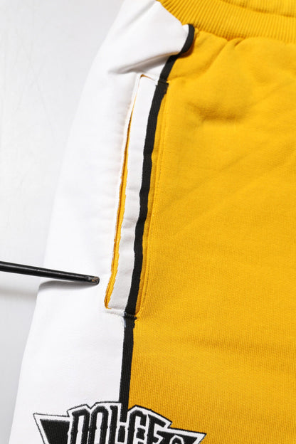 Dolce & Gabbana Yellow Cotton Sweatpant Jogger Trouser Pants