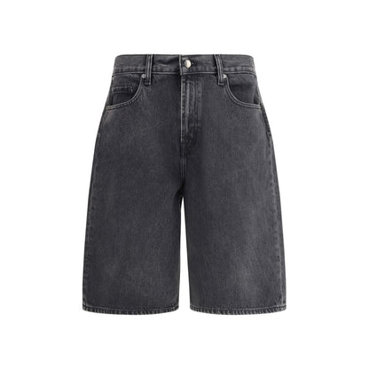 7FOR Denim Caviar Shorts