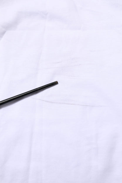 Dolce & Gabbana White Camouflage Cotton Men Crew Neck T-shirt