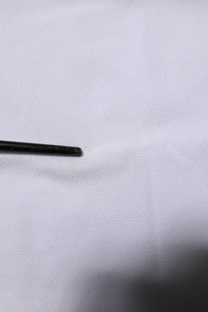 Dolce & Gabbana White Logo Short Sleeve Collared Polo T-shirt