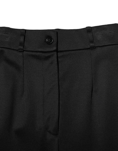 Dolce & Gabbana Black Nylon High Waist Skinny Leggings Pants