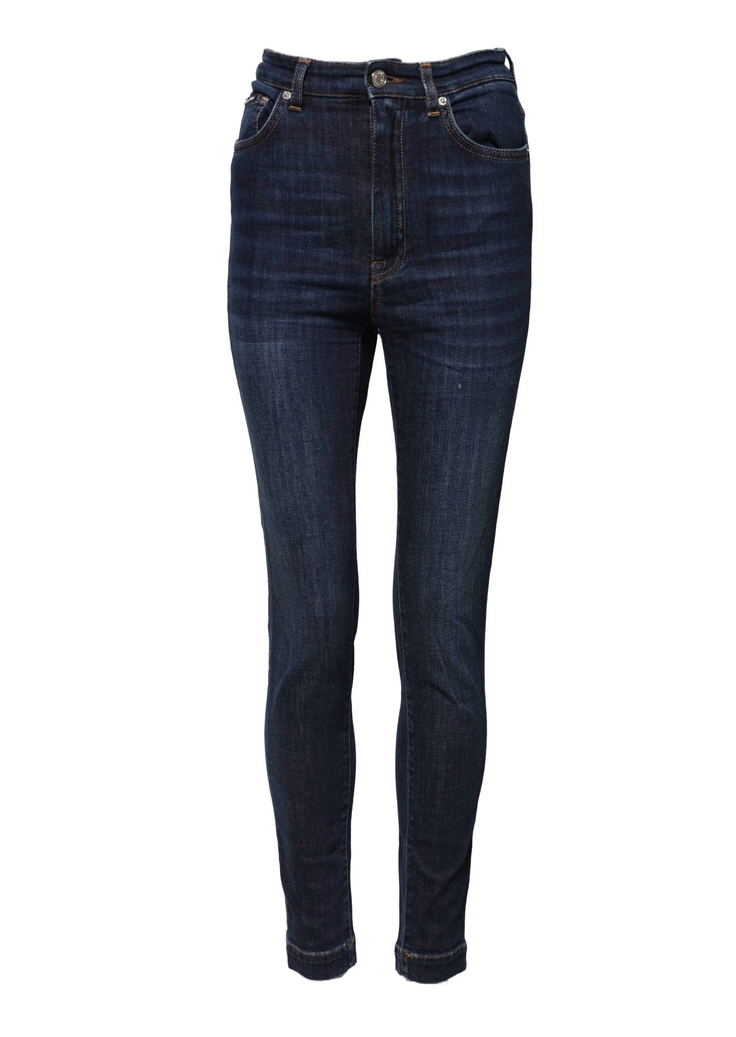 Dolce & Gabbana Blue GRACE High Waist Skinny Denim Jeans