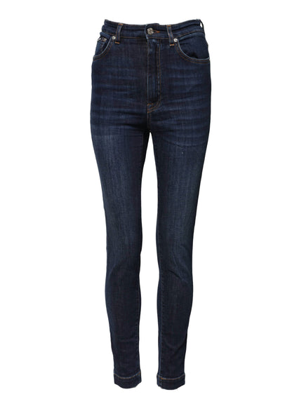 Dolce & Gabbana Blue GRACE High Waist Skinny Denim Jeans