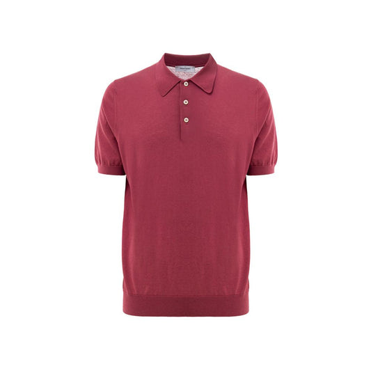 Gran Sasso Red Cotton Polo Shirt