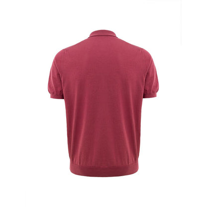 Gran Sasso Red Cotton Polo Shirt