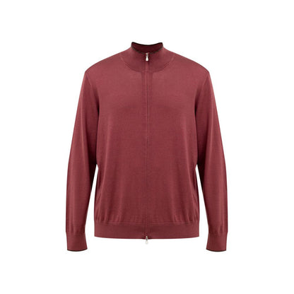 Gran Sasso Red Silk T-Shirt