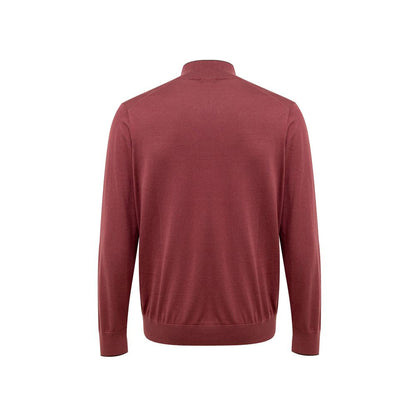 Gran Sasso Red Silk T-Shirt