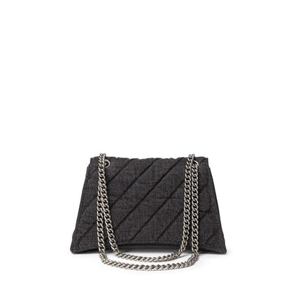 Balenciaga Black Fabric And Leather Shoulder Bag