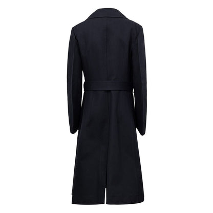 Bottega Veneta Blue Cotton Trench Coat