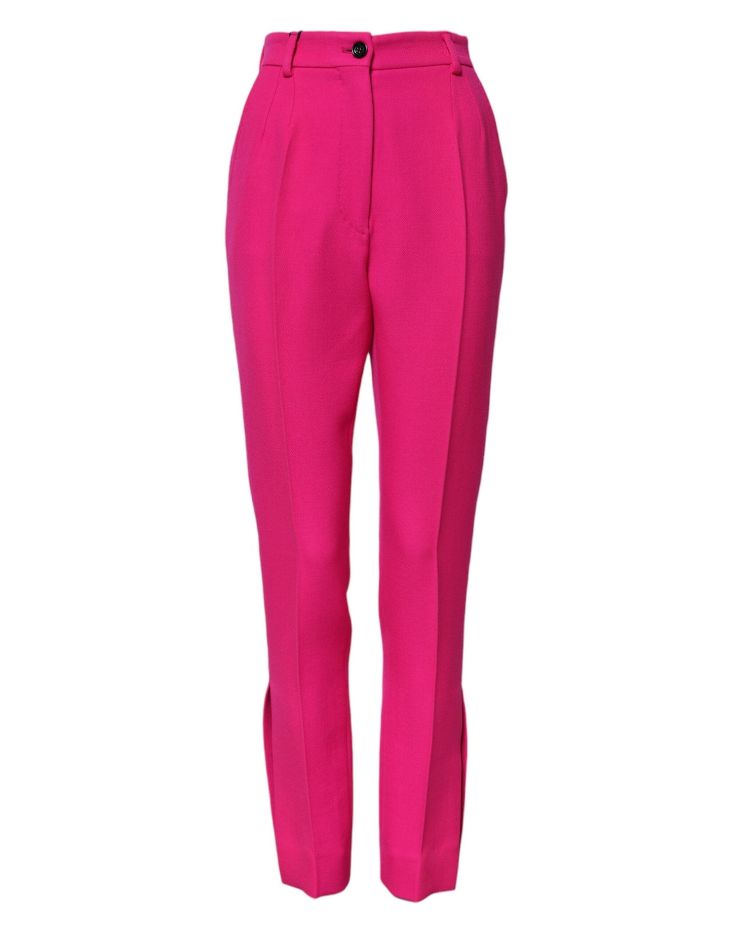 Dolce & Gabbana Fuchsia Pink HighWaist Tapered Trouser Pants