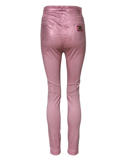 Dolce & Gabbana Pink GRACE High Waisted Skinny Denim Jeans