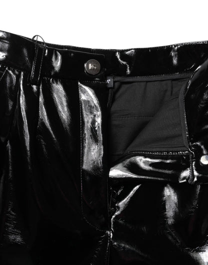 Dolce & Gabbana Black High Waist Cargo Bootcut Pants