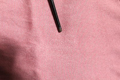 Dolce & Gabbana Pink Silk Cropped Crew Neck Cardigan Sweater