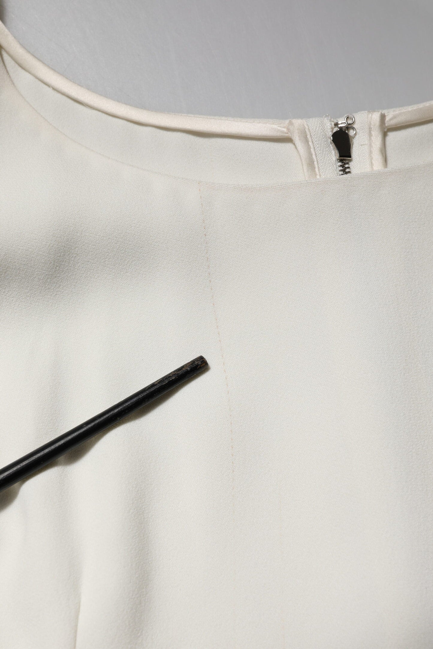 Dolce & Gabbana White Round Neck Short Sleeves Blouse Top