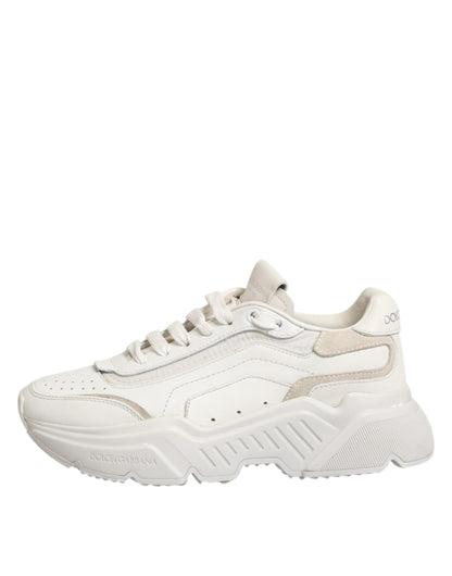 Dolce & Gabbana White DAYMASTER Calf Leather Sneakers Shoes