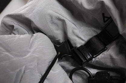 Dolce & Gabbana Gray Milano Print Drawstring Travel Backpack Bag