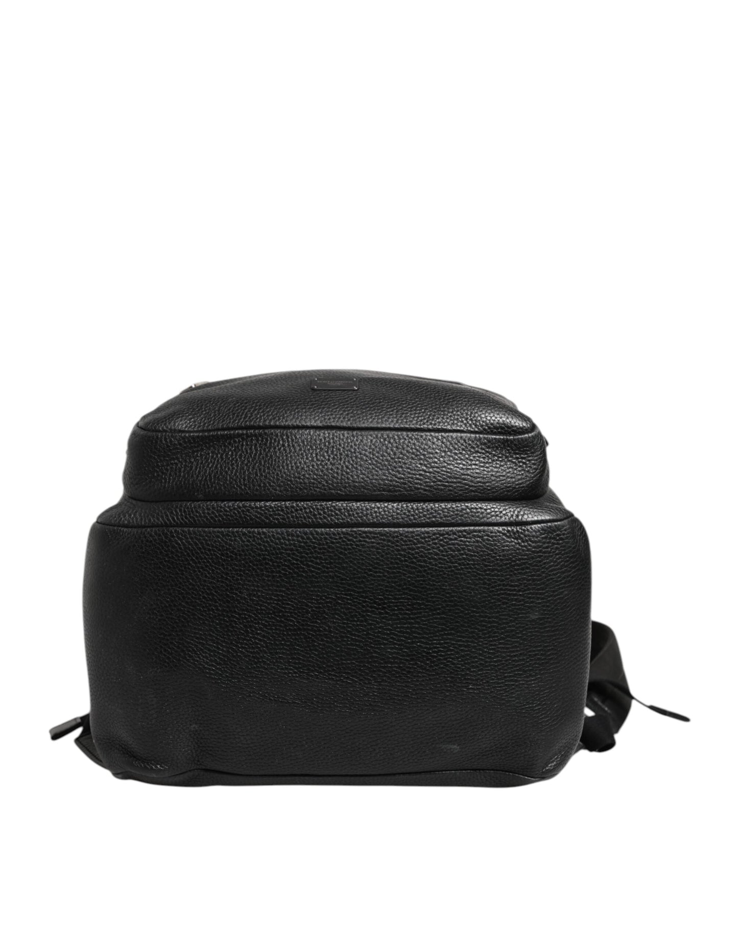 Dolce & Gabbana Black Palermo Backpack Hammered Calfskin Leather Bag