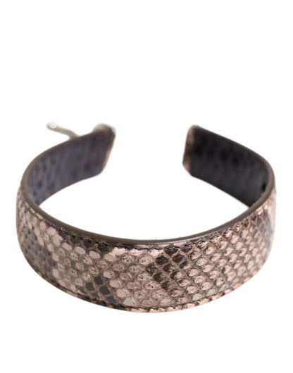 Dolce & Gabbana Brown Exotic Leather Handbag Accessory Shoulder Strap