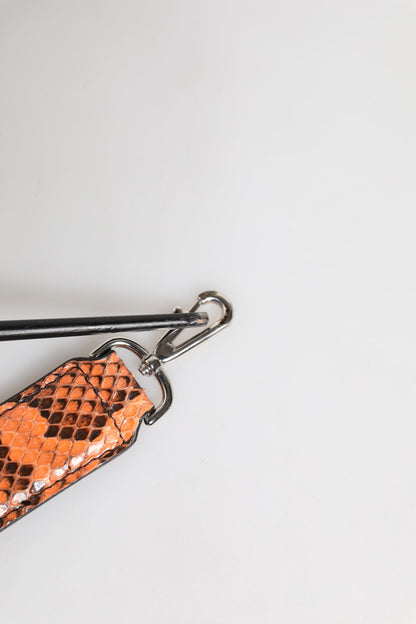 Dolce & Gabbana Orange Exotic Leather Bag Shoulder Strap