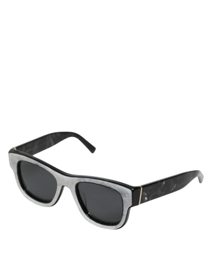 Dolce & Gabbana Pearl White Acetate Frame Domenico Deep Shades Sunglasses