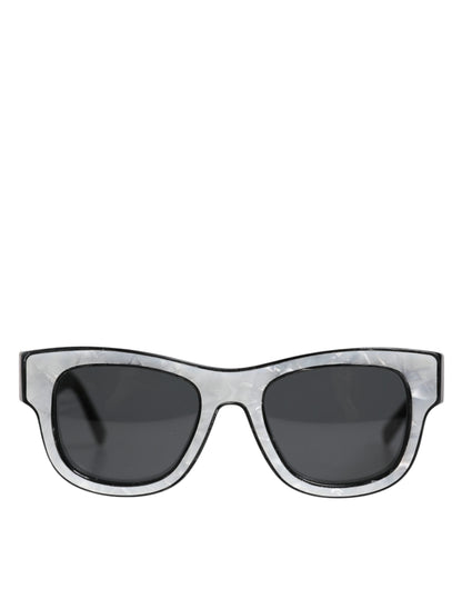 Dolce & Gabbana Pearl White Acetate Frame Domenico Shade Sunglasses