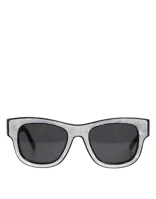Dolce & Gabbana Pearl White Acetate Frame Domenico Shade Sunglasses