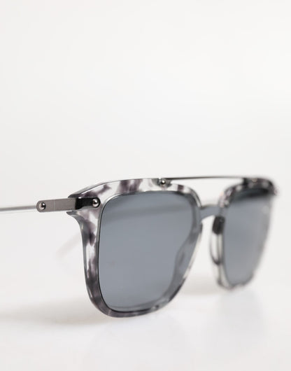 Dolce & Gabbana Gray Havana Acetate Square DG4327 Eyewear Sunglasses