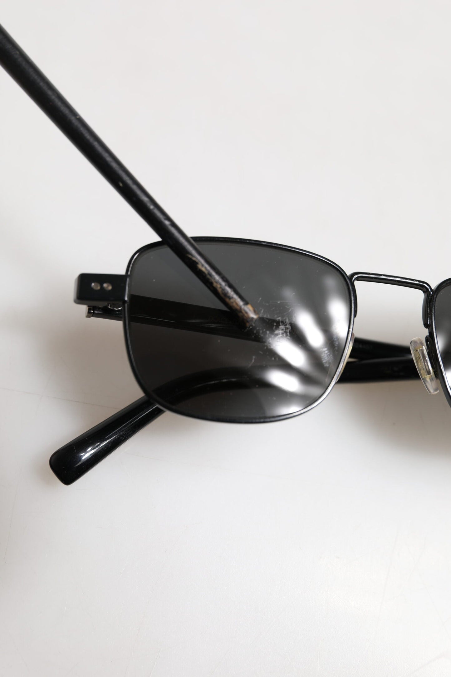 Dolce & Gabbana Black Metal Frame Square Lenses DG2222 Eyewear Sunglasses